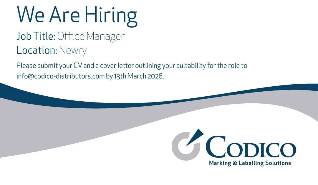 We are Hiring - Newry Office Manager