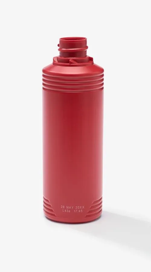 open bottle red